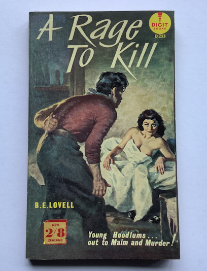 A RAGE TO KILL British pulp fiction B.E. Lovell 1957